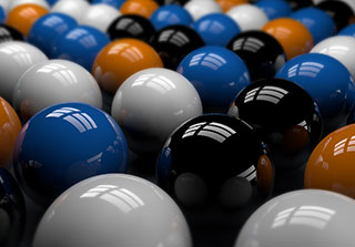 Endless array of balls